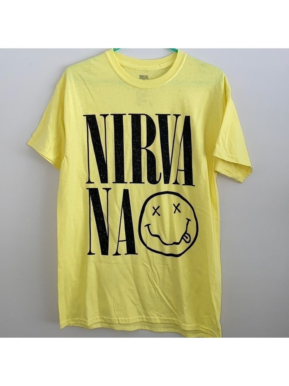 NWOT Nirvana yellow & black band T-shirt